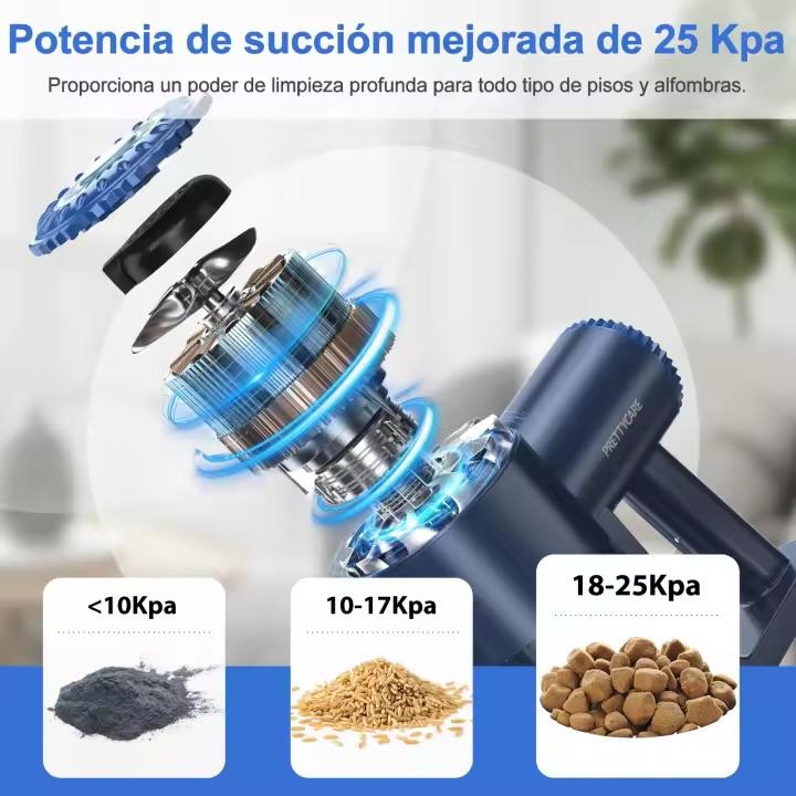 Aspiradora PrettyCare  Limpieza Potente y Sin Esfuerzo